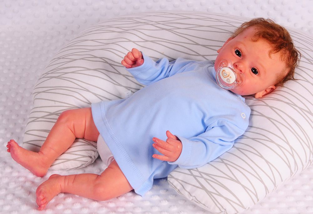 Langarmshirt Baby T-Shirt in Blau Erstlingsshirt
