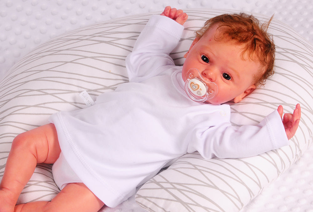 Langarmshirt Baby T-Shirt in Weiß Erstlingshemdchen