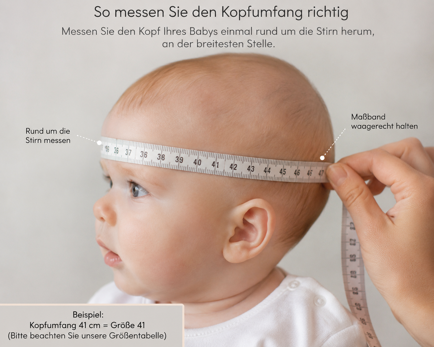 Stirnband für Babys und Kinder ab 0Mon in Weiß Taufe 4251764839672