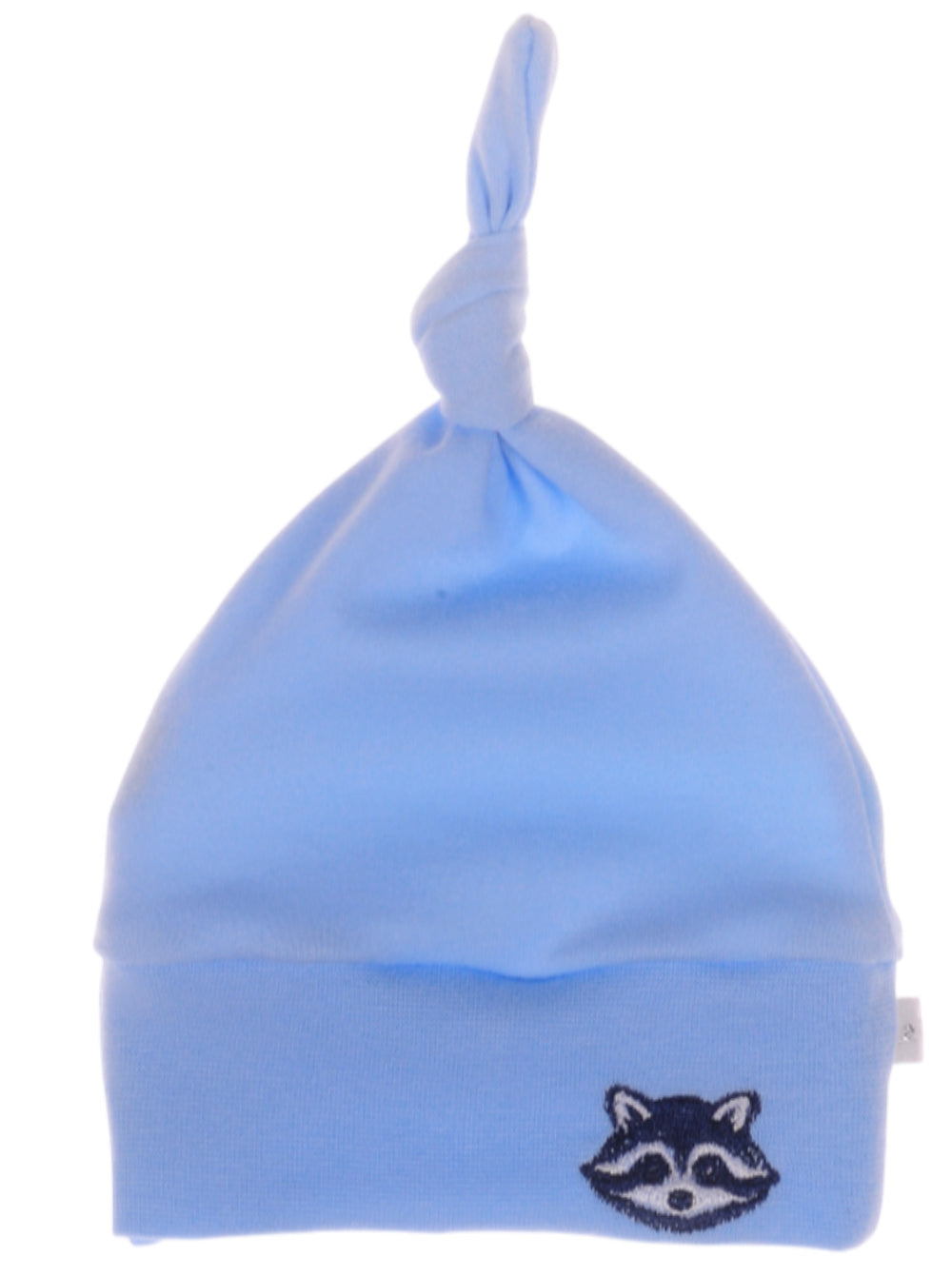 Baby Mütze Knotenmütze für Neugeborene in Hellblau