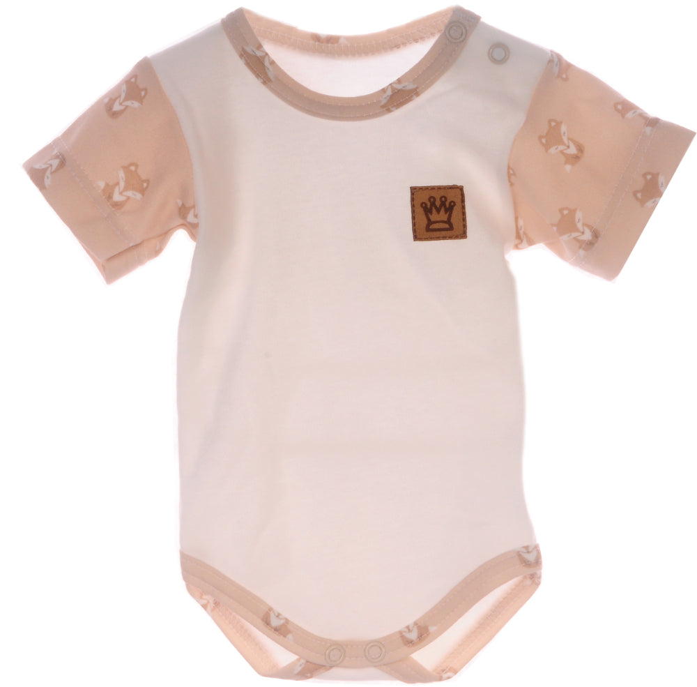 Baby Anzug Latzhose und Body in Creme