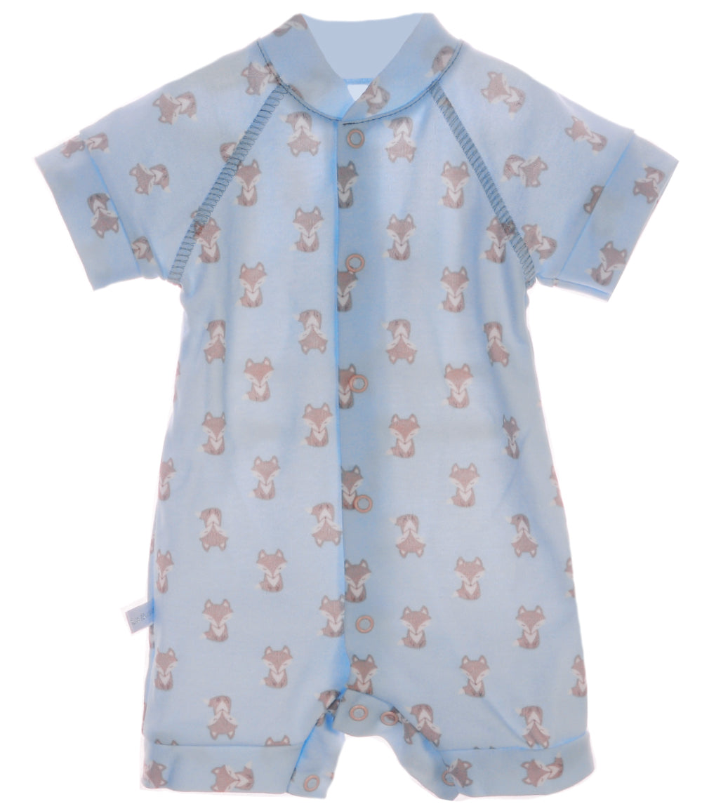 Baby Spieler Romper in Altböau mit Fuchsen Muster