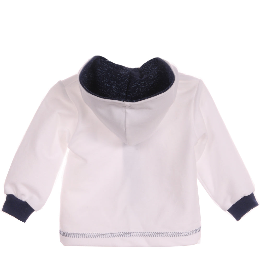 Anzug 3tlg T-Shirt Jacke Hose für Babys und Kinder Baby Set in Blau gestreift
