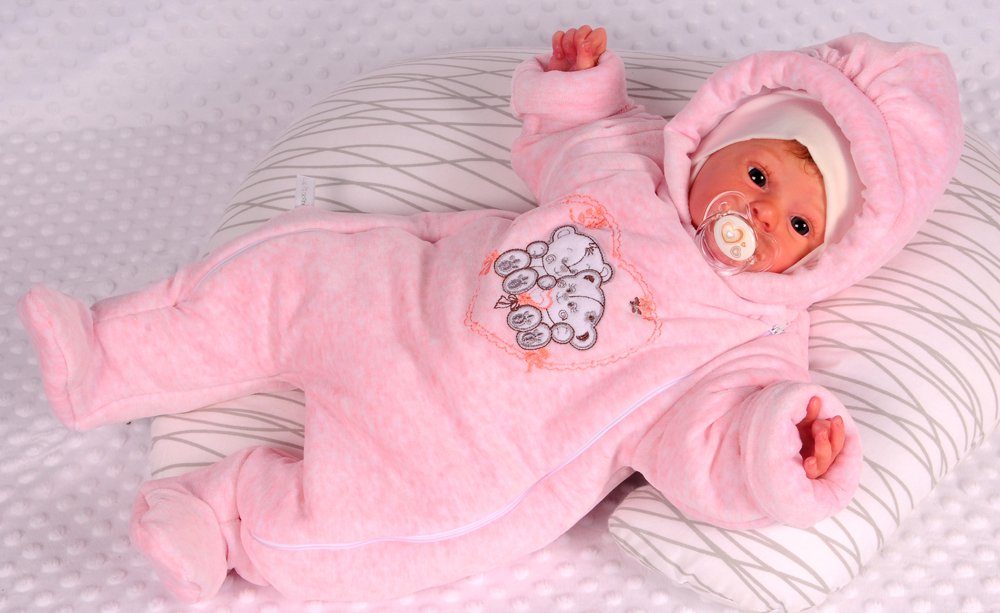 Schneeoverall Baby Wagenanzug Nickioverall Overall Schneeanzug mit Bärchen