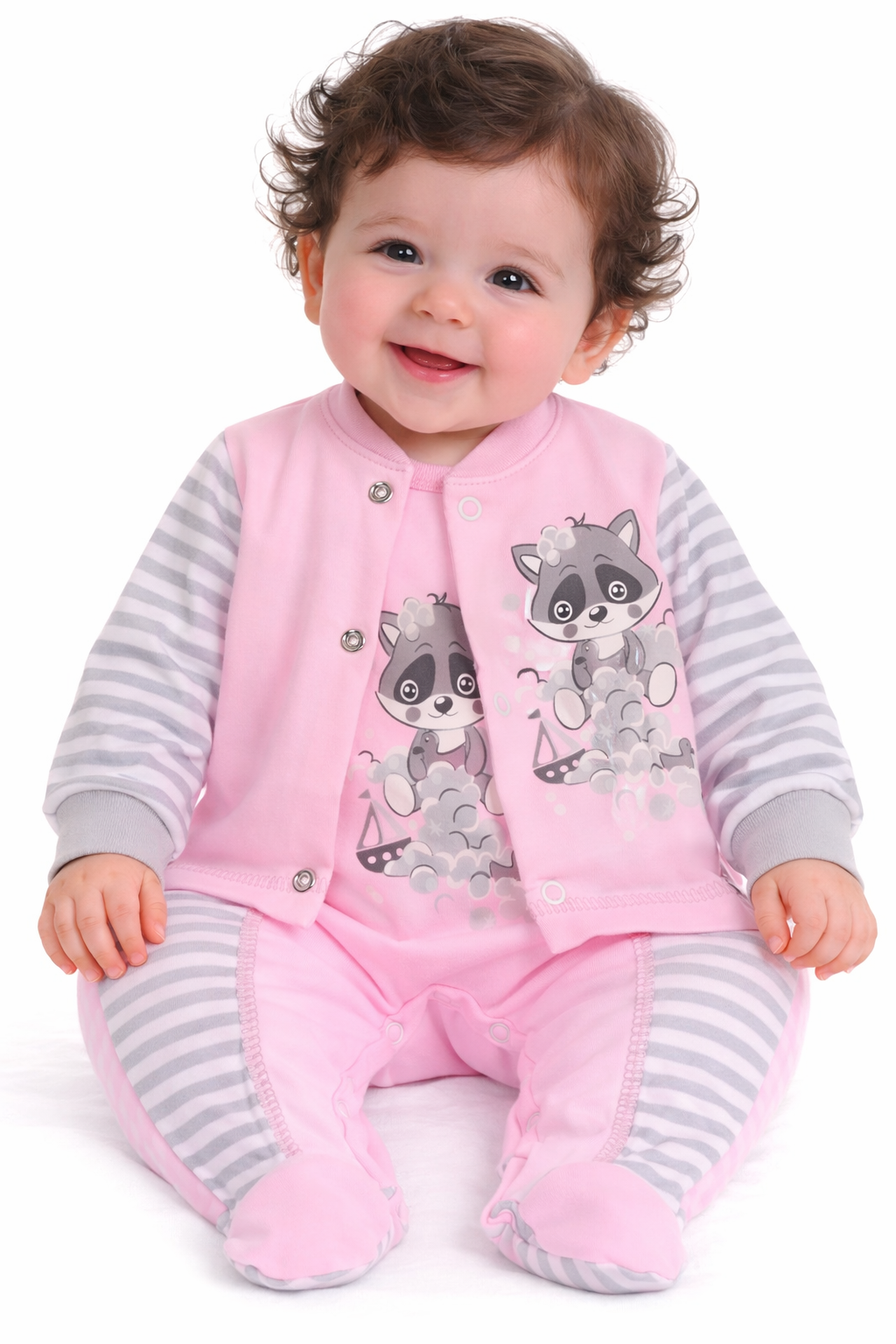 Strampler Mütze und Hemdchen Baby Anzug
