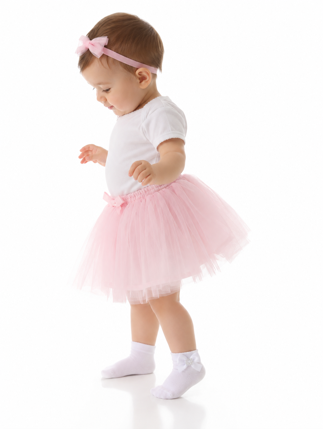 Socken mit Schleifen in Weiß für Babys und Kinder festlich