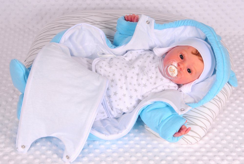 Schneeoverall Wagenanzug Babyanzug Baby Overall in türkis Übergangsoverall