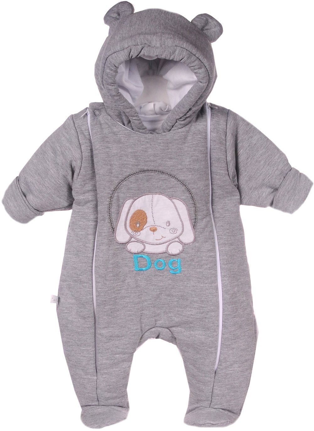 Schneeoverall Wagenanzug Babyanzug Baby Overall in Grau Übergangsoverall