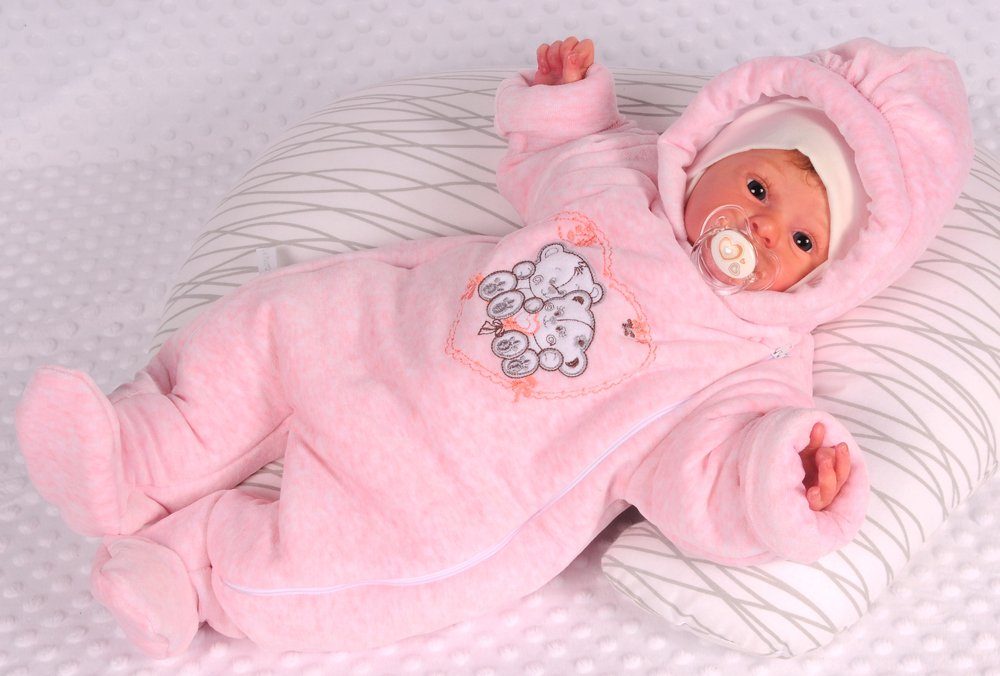 Schneeoverall Baby Wagenanzug Nickioverall Overall Schneeanzug mit Bärchen