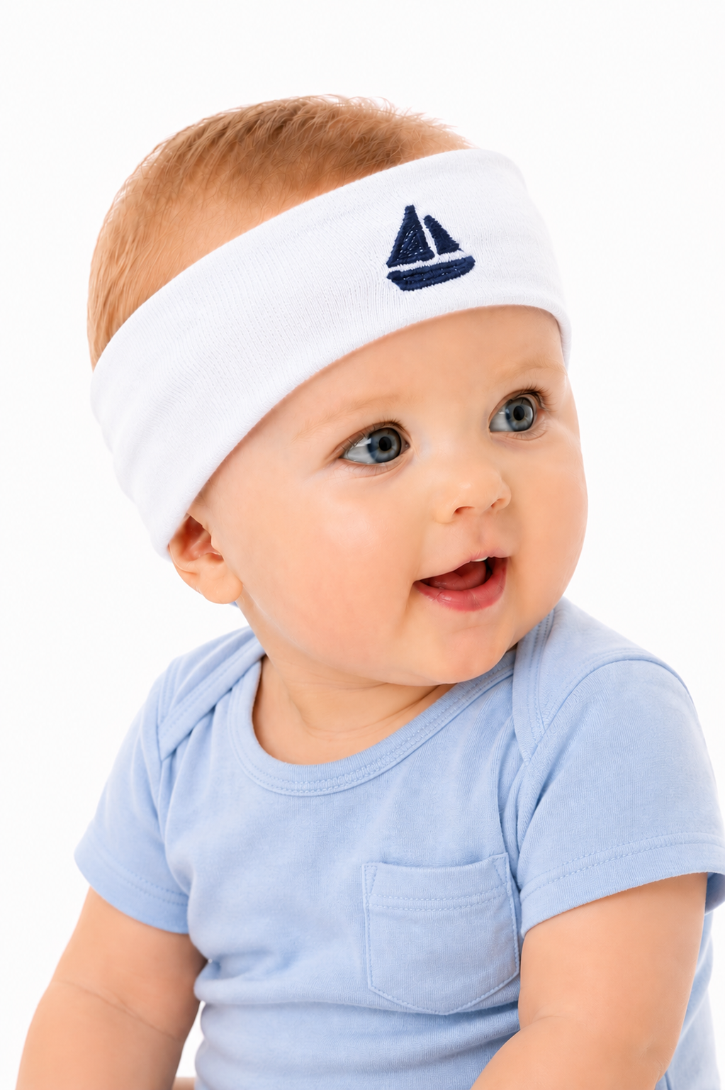Stirnband für Babys und Kinder ab 0Mon Kopfband in Weiß