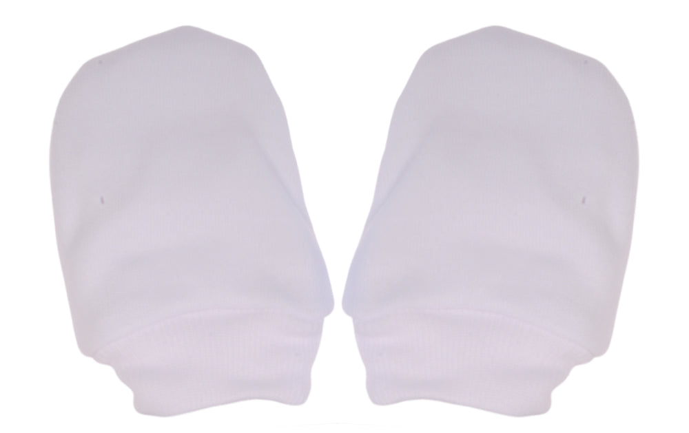 Baby Kratzfäustlinge 1 Pack in weiß Kratzhandschuhe