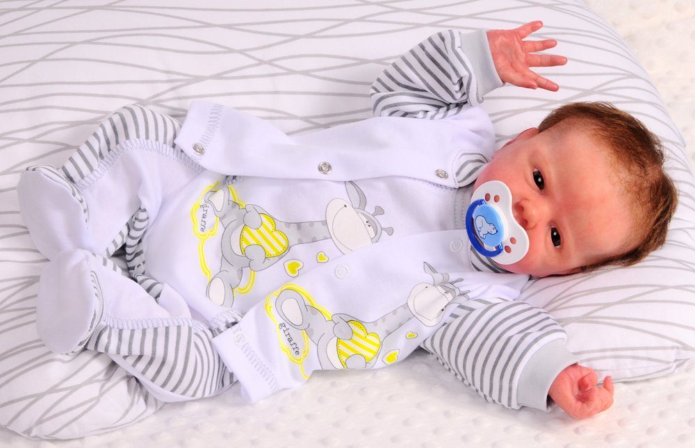 Strampler Mütze und Hemdchen Baby Anzug
