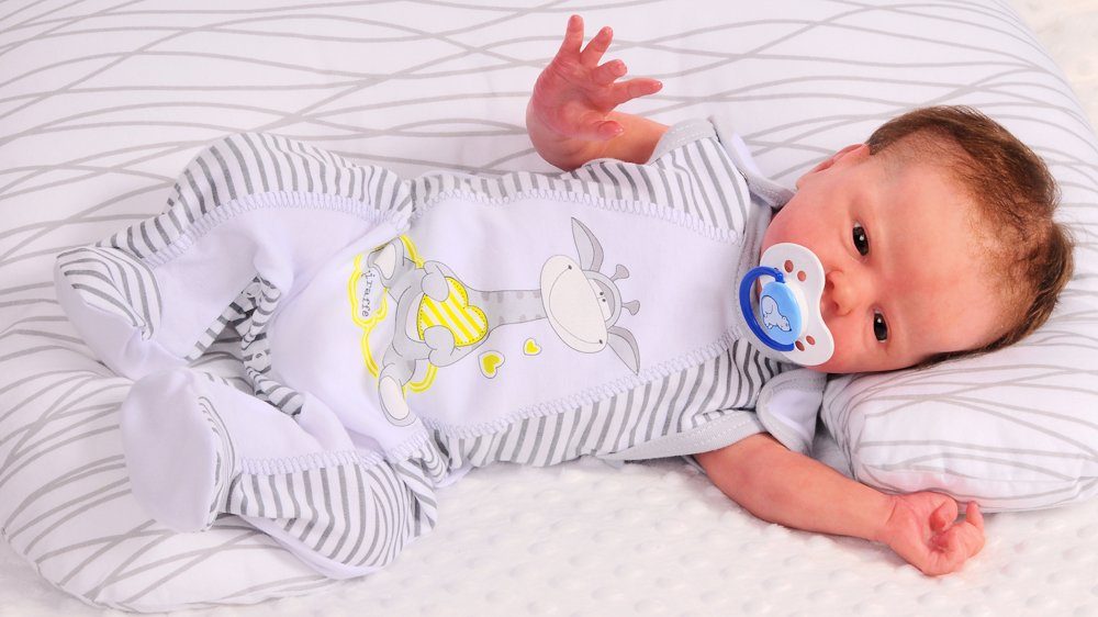 Strampler Mütze und Hemdchen Baby Anzug