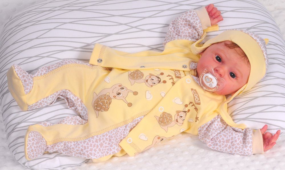 Strampler Mütze und Hemdchen Baby Anzug