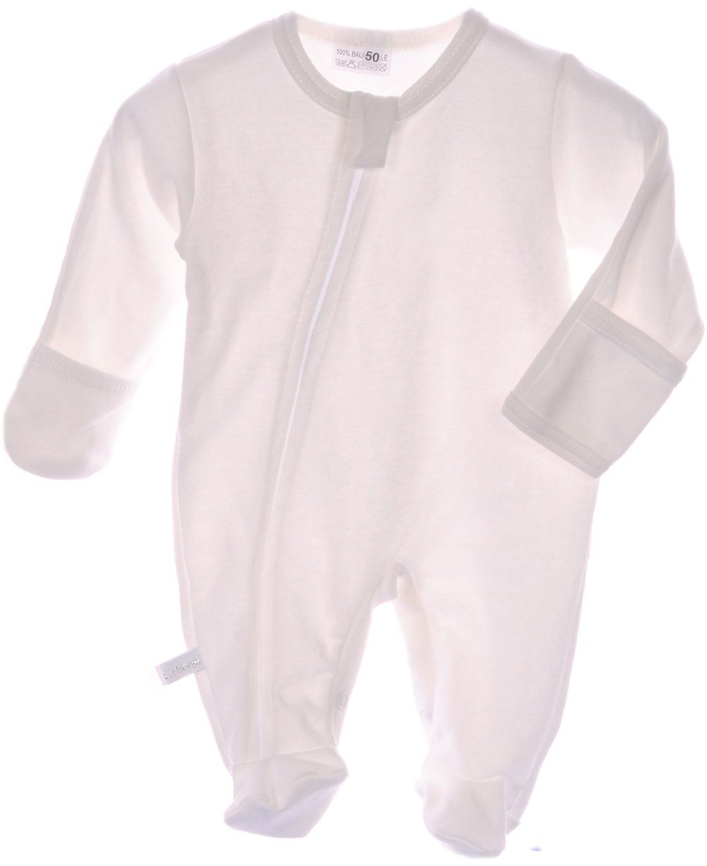 Baby Strampler Schlafanzug in Creme