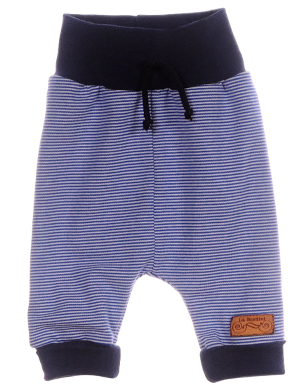 Baby Hose in Blau Mitwachshose gestreift
