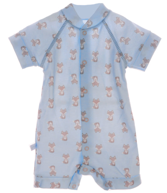 Baby Spieler Romper in Altböau mit Fuchsen Muster