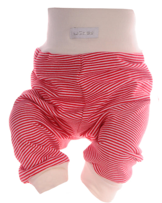 Baby Hose in Creme Rot gestreift für Weihnachten