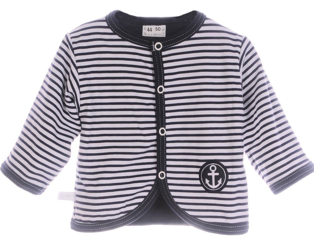 Baby Jacke Swetjacke Blau gestreift