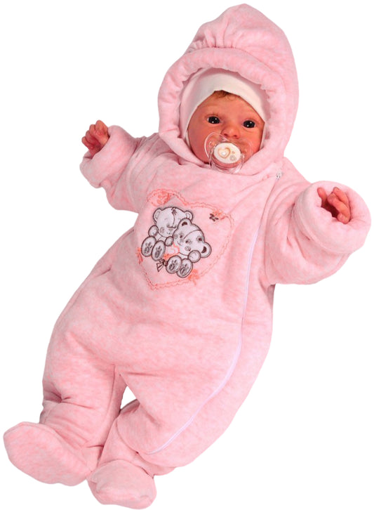 Schneeoverall Baby Wagenanzug Nickioverall Overall Schneeanzug mit Bärchen