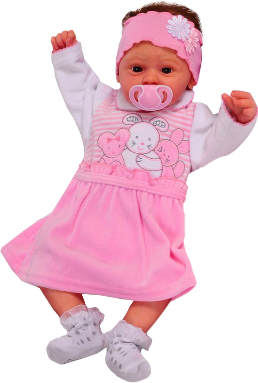 Baby Kleid Babykleid in Rosa 44 50 56