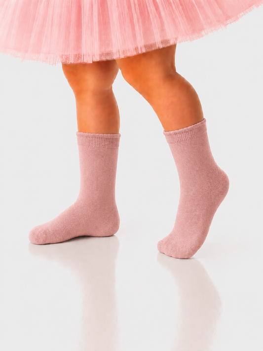 Lange Socken in Altrosa Strümpfe