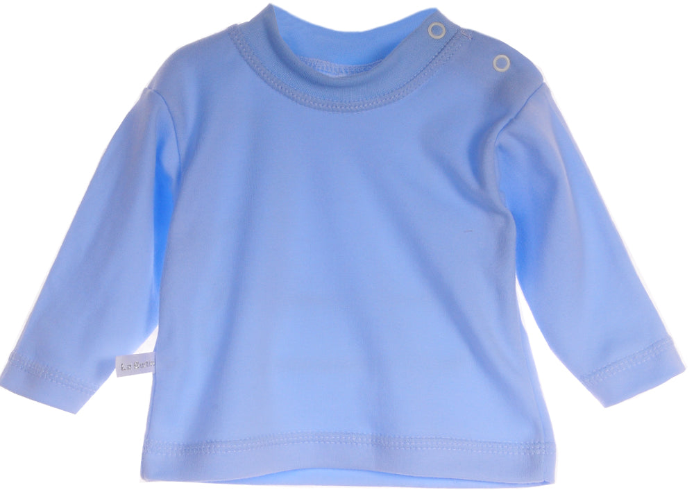 Langarmshirt Baby T-Shirt in Blau Erstlingsshirt