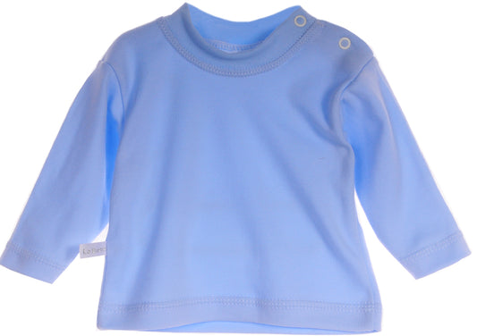 Langarmshirt Baby T-Shirt in Blau Erstlingsshirt