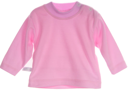Langarmshirt Baby T-Shirt in Rosa Erstlingsshirt