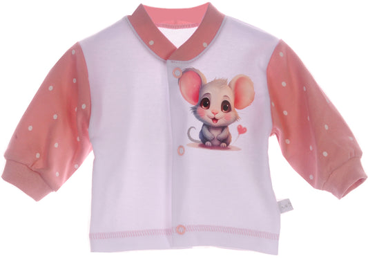 Baby Hemdchen Erstingsshirt mit Mäuschen Aufdruck