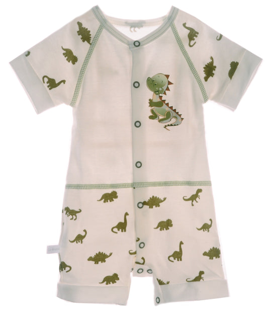 Baby Spieler Romper in Creme mit Dino
