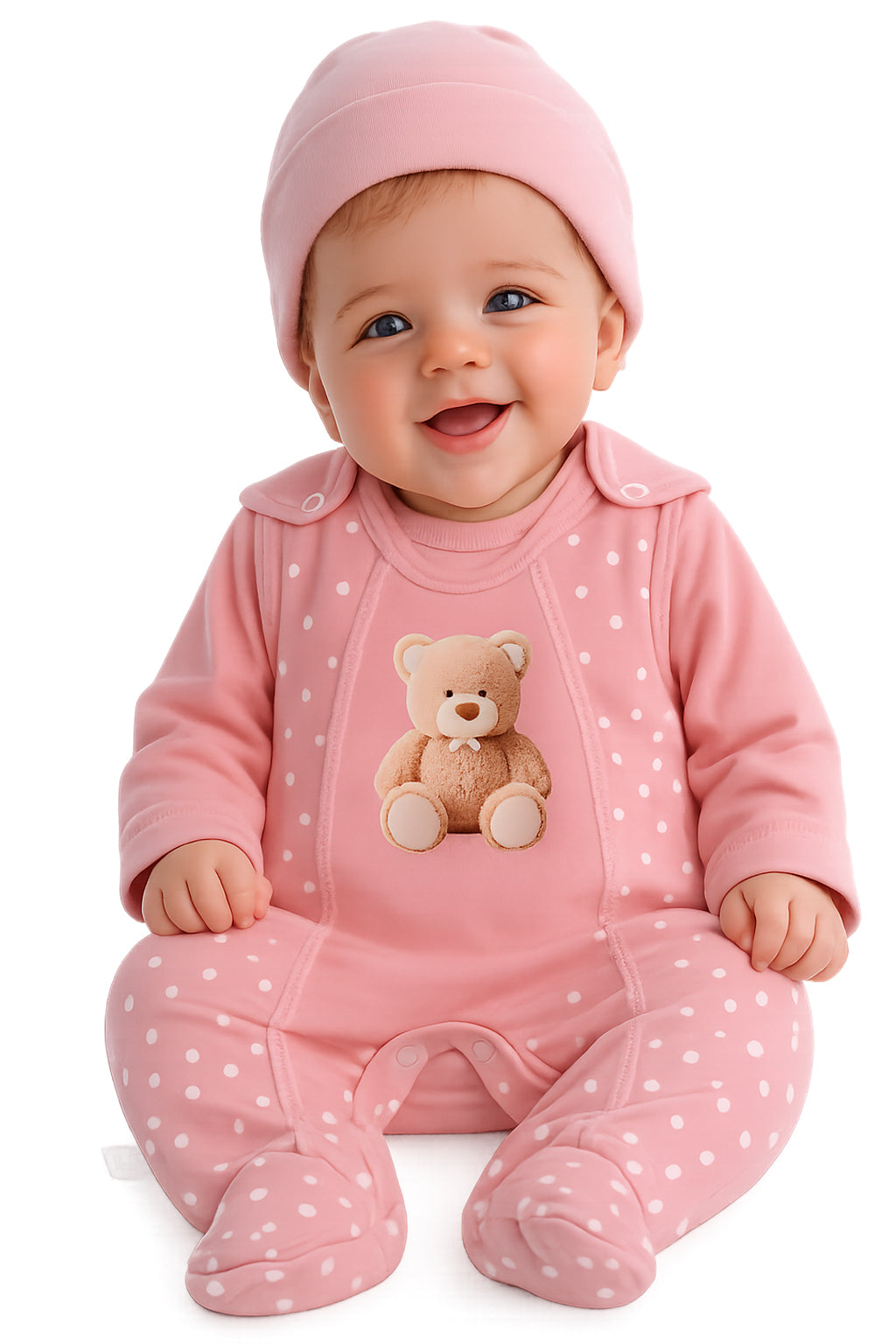 Strampler Mütze und Hemdchen Baby Anzug in Altorsa mit Bären
