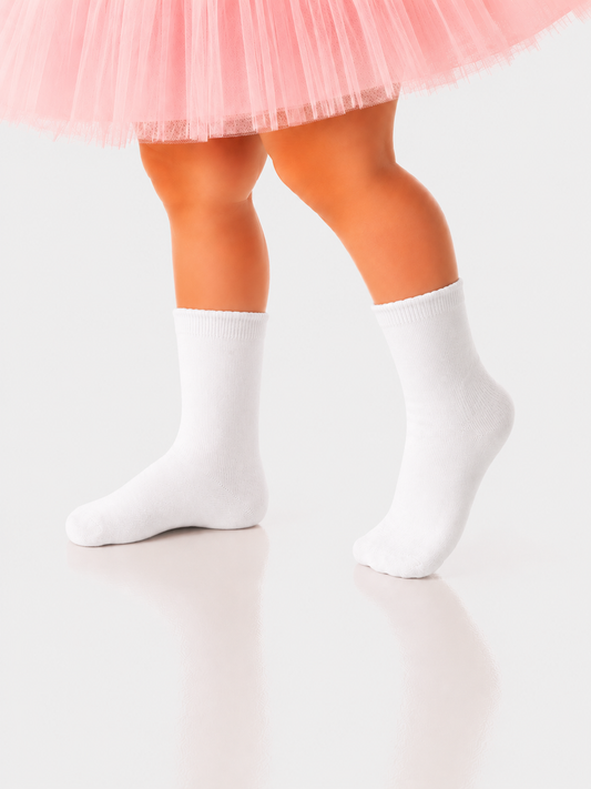 Lange Socken in Weiß Strümpfe