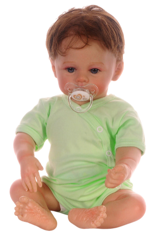 Baby Body Kurzarmbody Wickelbody in Grün