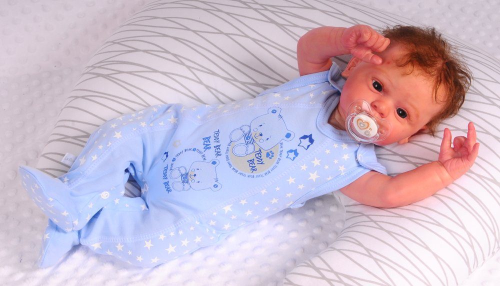 Strampler Mütze und Hemdchen Baby Anzug
