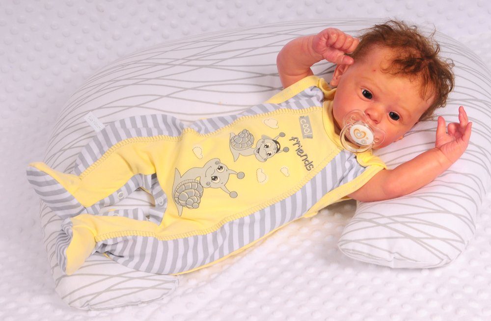 Strampler Mütze und Hemdchen Baby Anzug