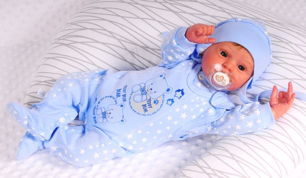 Strampler Mütze und Hemdchen Baby Anzug