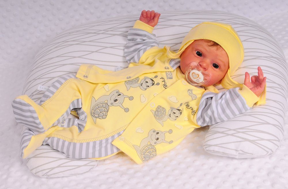 Strampler Mütze und Hemdchen Baby Anzug