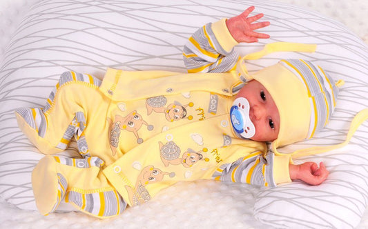 Strampler Mütze und Hemdchen Baby Anzug
