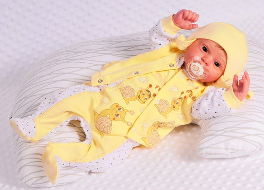 Strampler Mütze und Hemdchen Baby Anzug