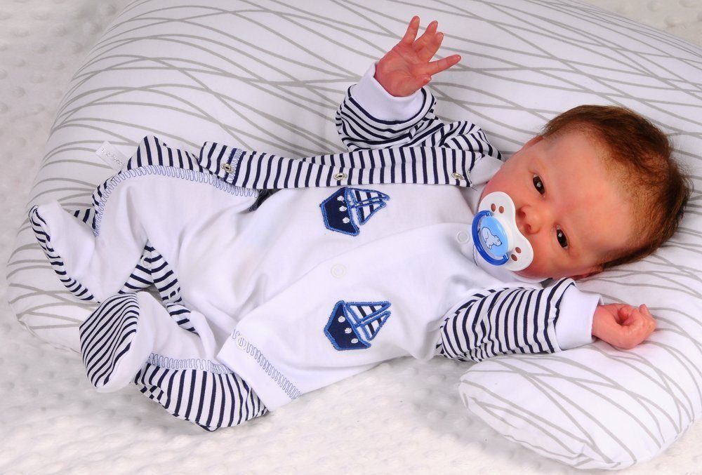 Strampler Mütze und Hemdchen Baby Anzug