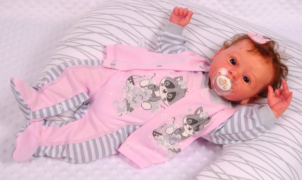 Strampler Mütze und Hemdchen Baby Anzug