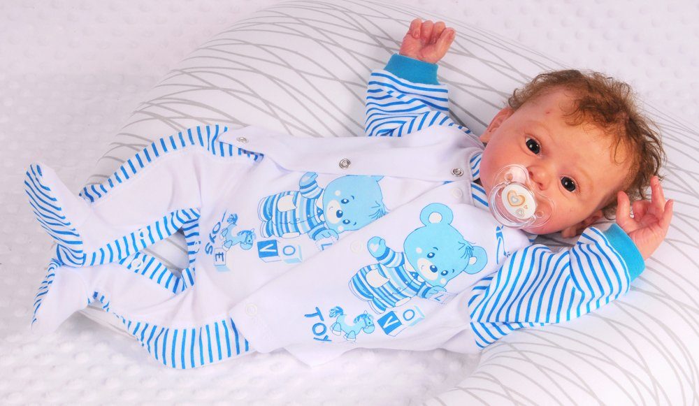 Strampler Mütze und Hemdchen Baby Anzug