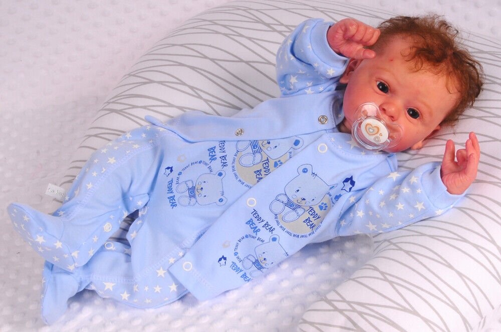 Strampler Mütze und Hemdchen Baby Anzug