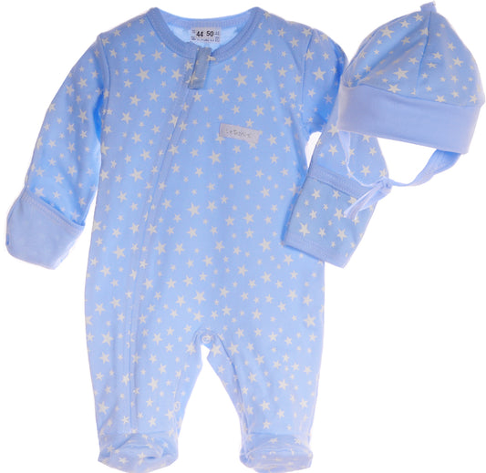 Strampler und Mütze Baby Set Schlafanzug