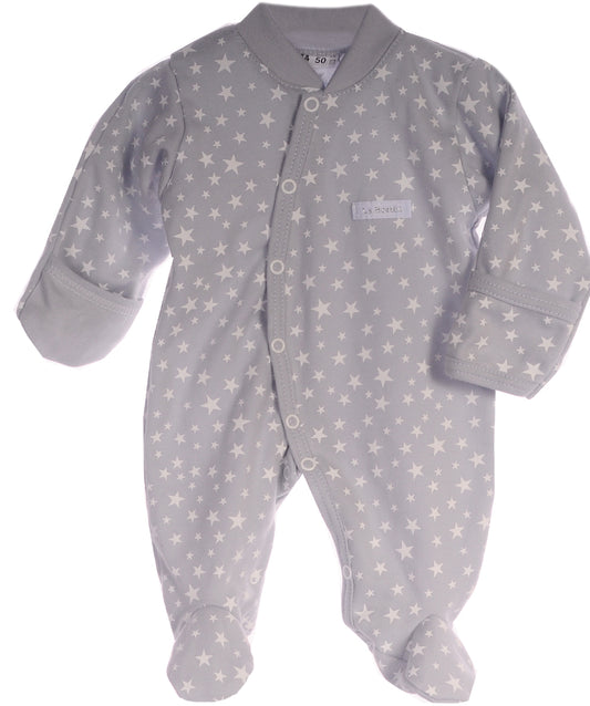 Baby Strampler Schlafanzug in Grau