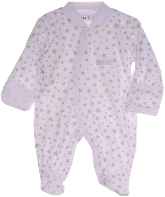 Baby Strampler Schlafanzug in Weiß